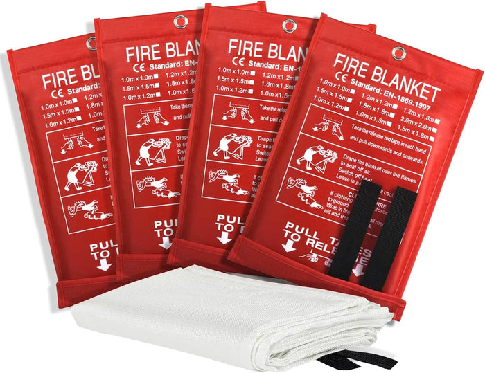 Smilco 40" x 40" Fiberglass Emergency Fire Blanket for Home and Kitchen