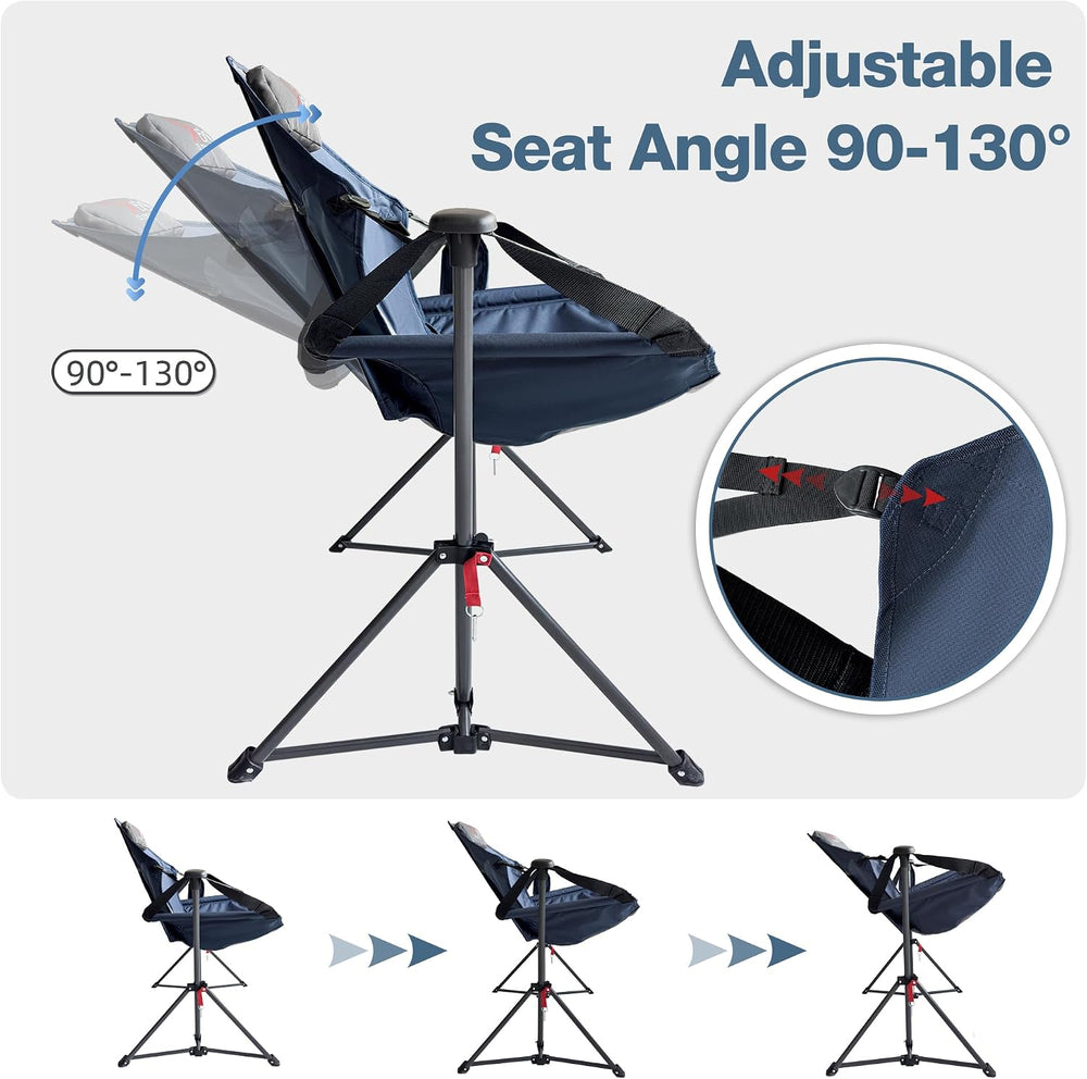 2 Pack Hammock Camping Chair, Oversized Swinging Chair,Navy