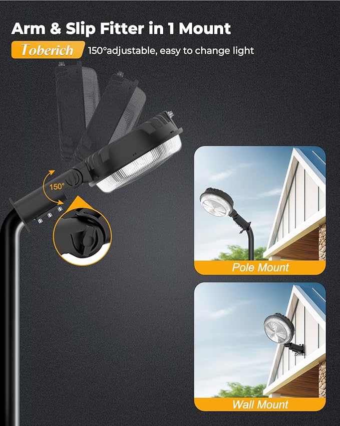 LED Barn Light 2Packs, 150W 20000LM Yard Area Lights Dusk to Dawn Outdoor Lig...