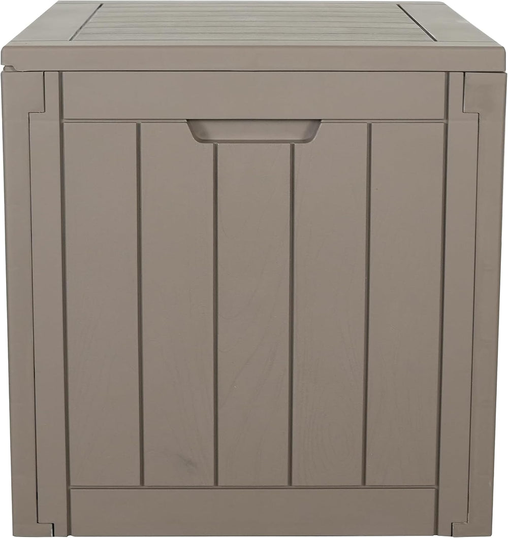BTEXPERT Indoor Outdoor Storage Box, 30 Gallon Resin Deck Container for Packa...