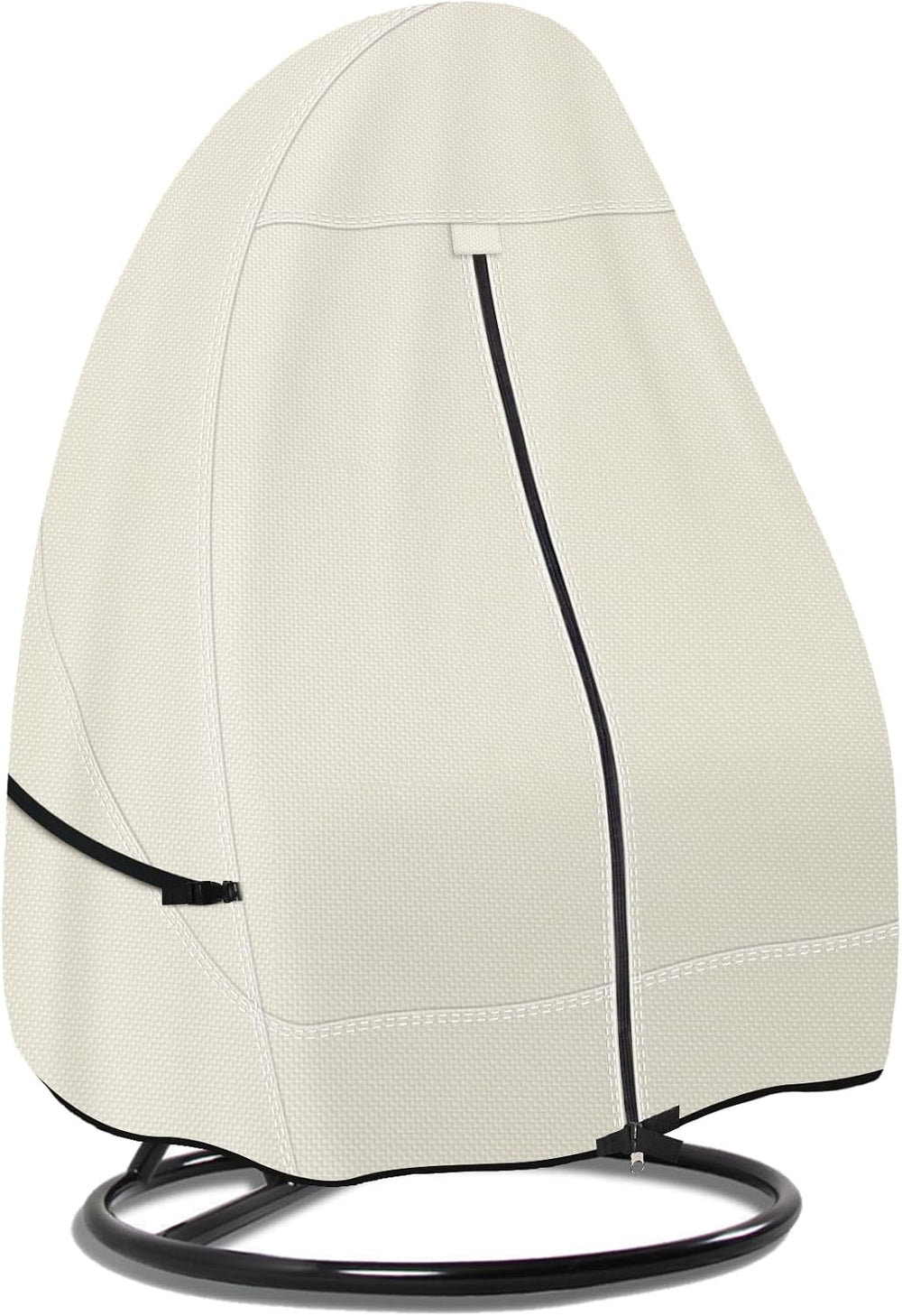 Porch Shield 600D Waterproof Patio Hanging Egg Chair Cover, Beige