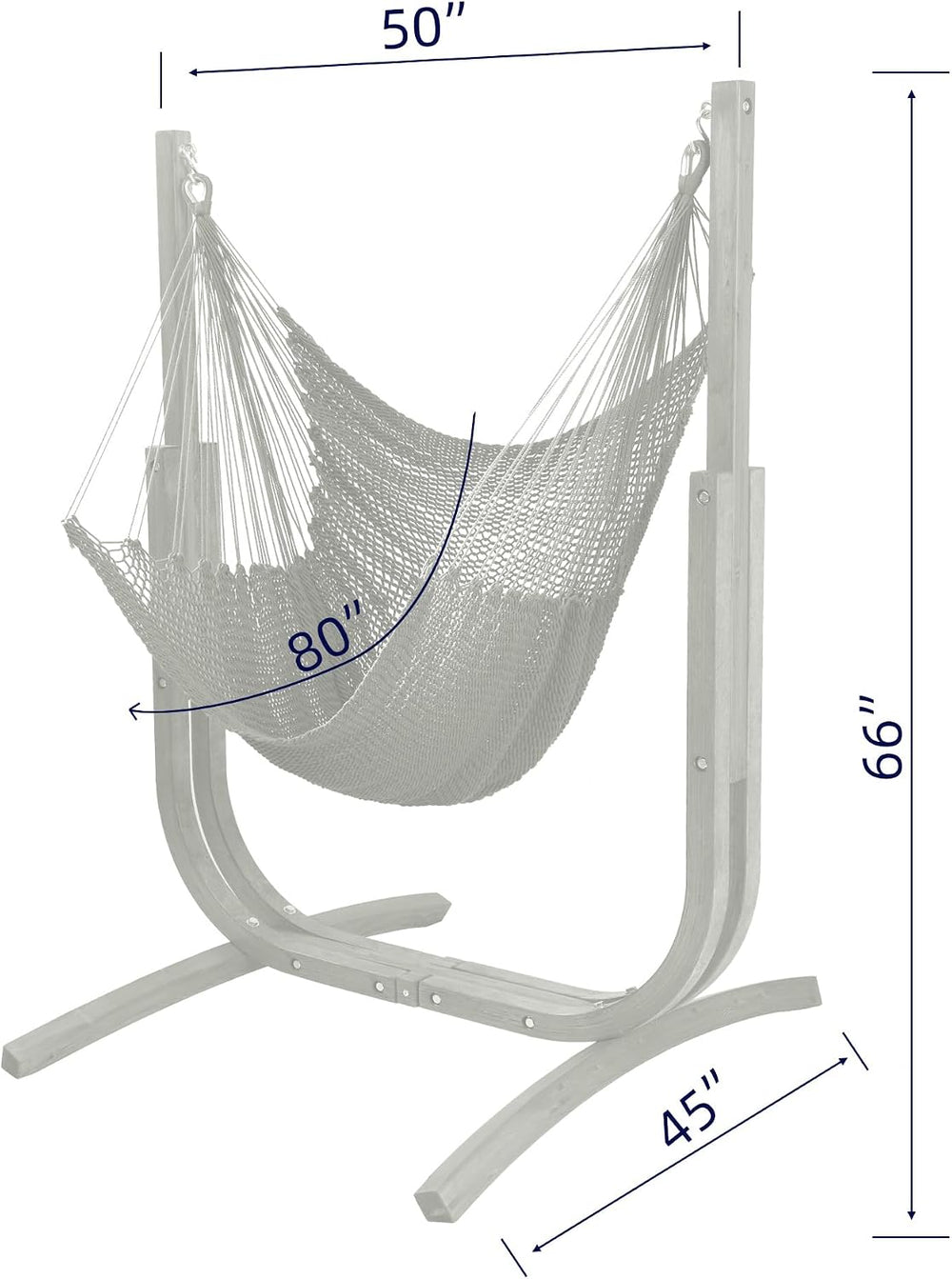 Hammock Chair with Stand, Jumbo, Wooden Hammock Swing Set
