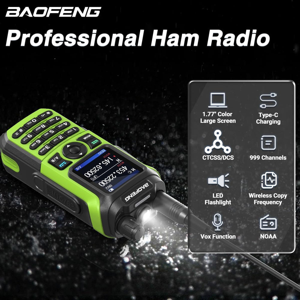 Baofeng Radio Ham Radio UV-5R Upgrade UV-21R Ham Radio Handheld Rechargeable ...