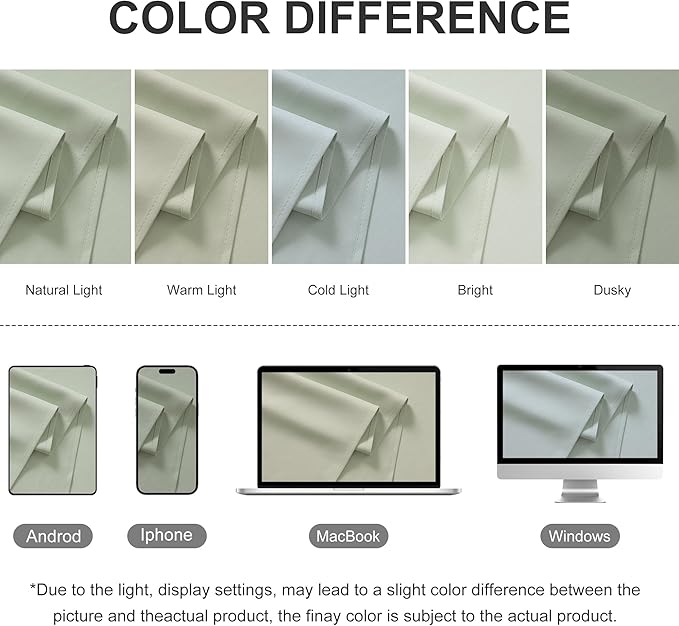 RYB HOME Extra Wide Outdoor Curtains for Patio Waterproof Heavy Duty Thermal ...