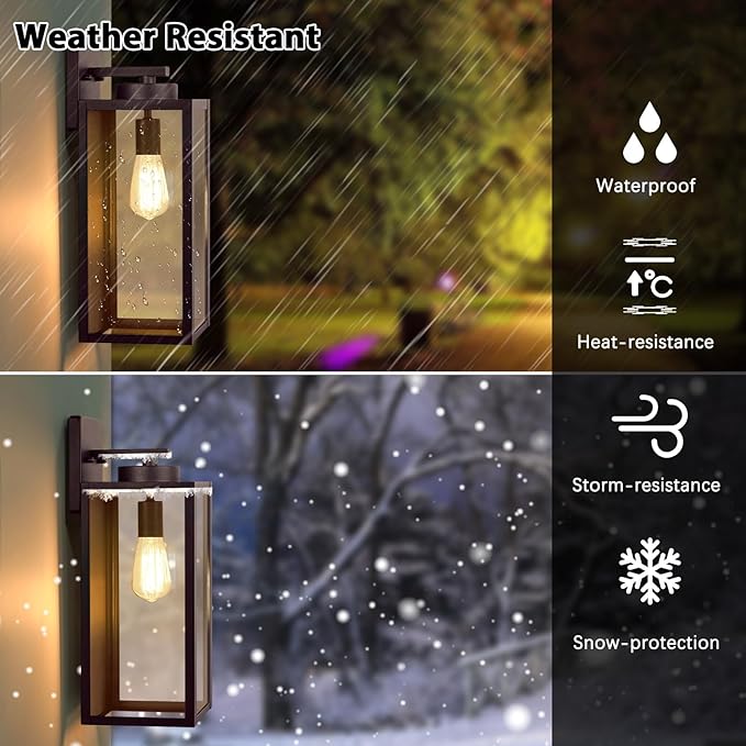 Large Size Outdoor Wall Light Fixtures, Exterior Lighting Fixtures Porch Scon...