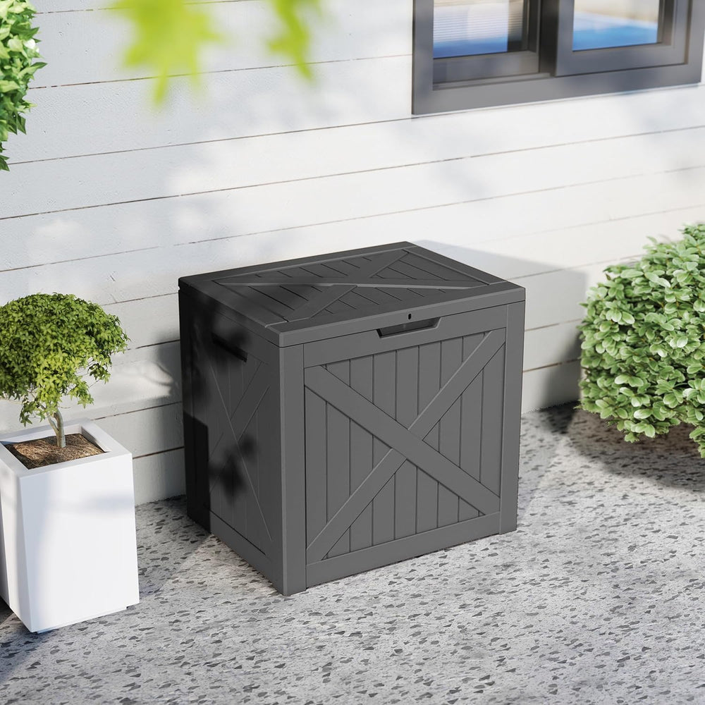 45 Gal Lockable Package Delivery Box Waterproof Outdoor Storage Box