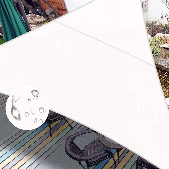 LOVE STORY Right Triangle 11'x11'x15.6' Waterproof Sun Shade Sail...