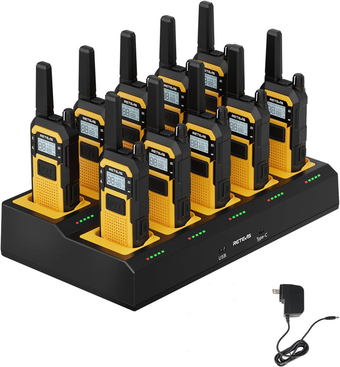 Retevis RB48 Construction Walkie Talkies Long Range,MIL-STD-810H Durablity