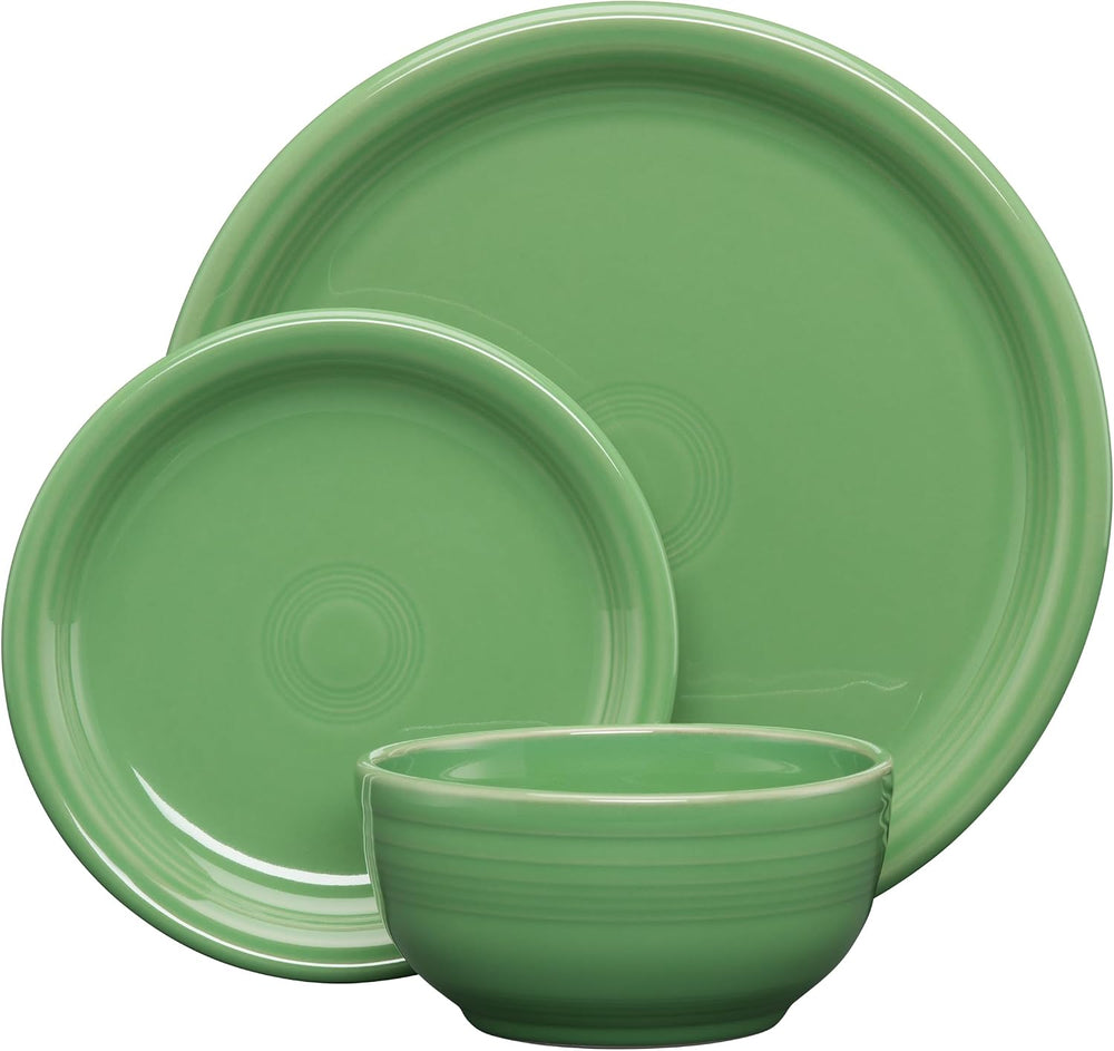 Fiesta® Bistro Coupe 3-Piece Dinnerware Set – Durable Ceramic, Lead-Safe, Dis...