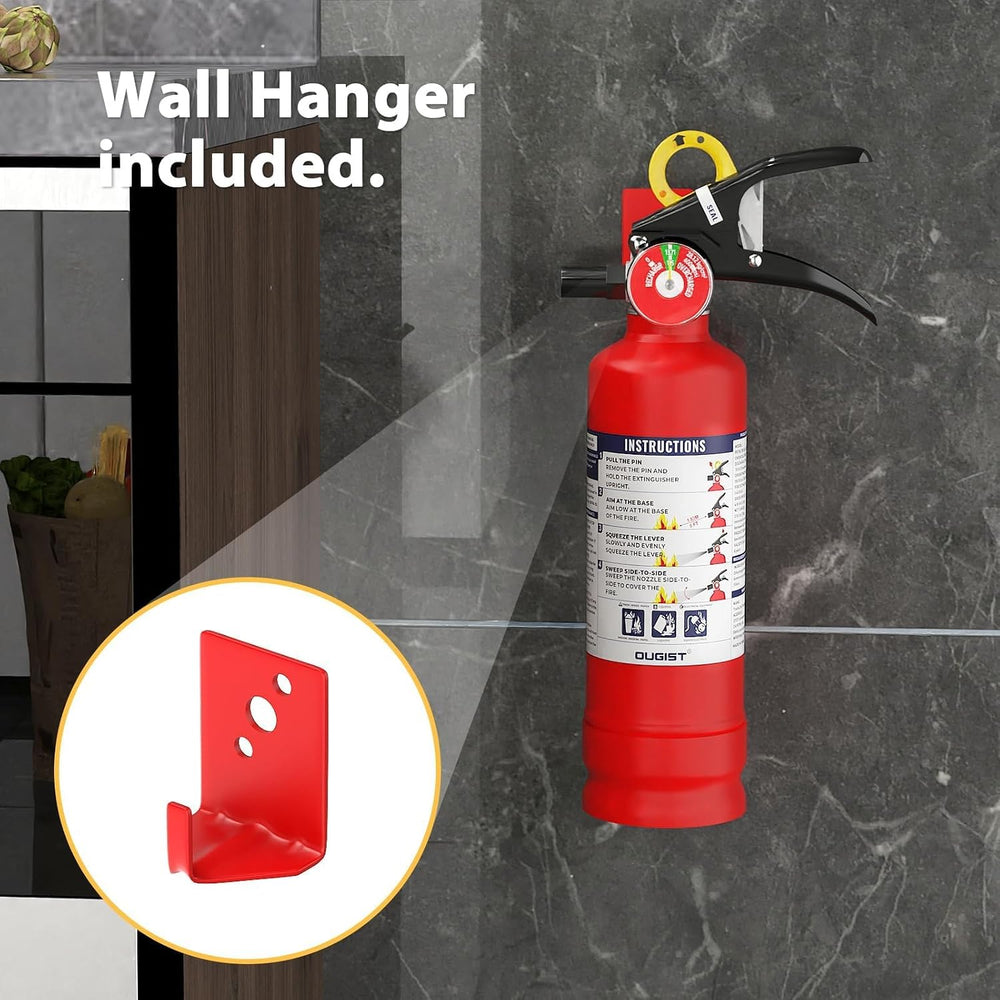 Ougist ABC Fire Extinguisher for Home & Vehicle - 2.5 lb 1-A:10-B:C Rated...