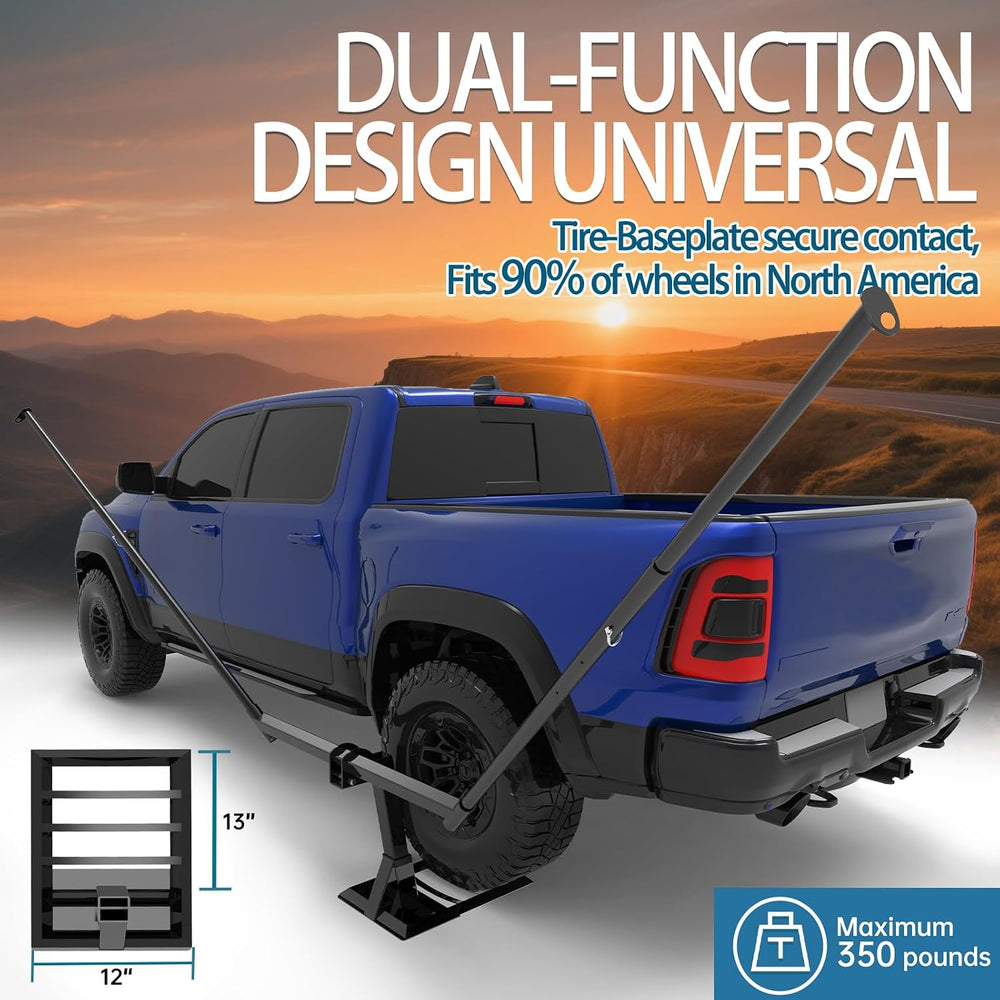 Tire Mount Hammock Stand - Fits Vehicle Tire & 2in Hitch Receiver - Inclu...