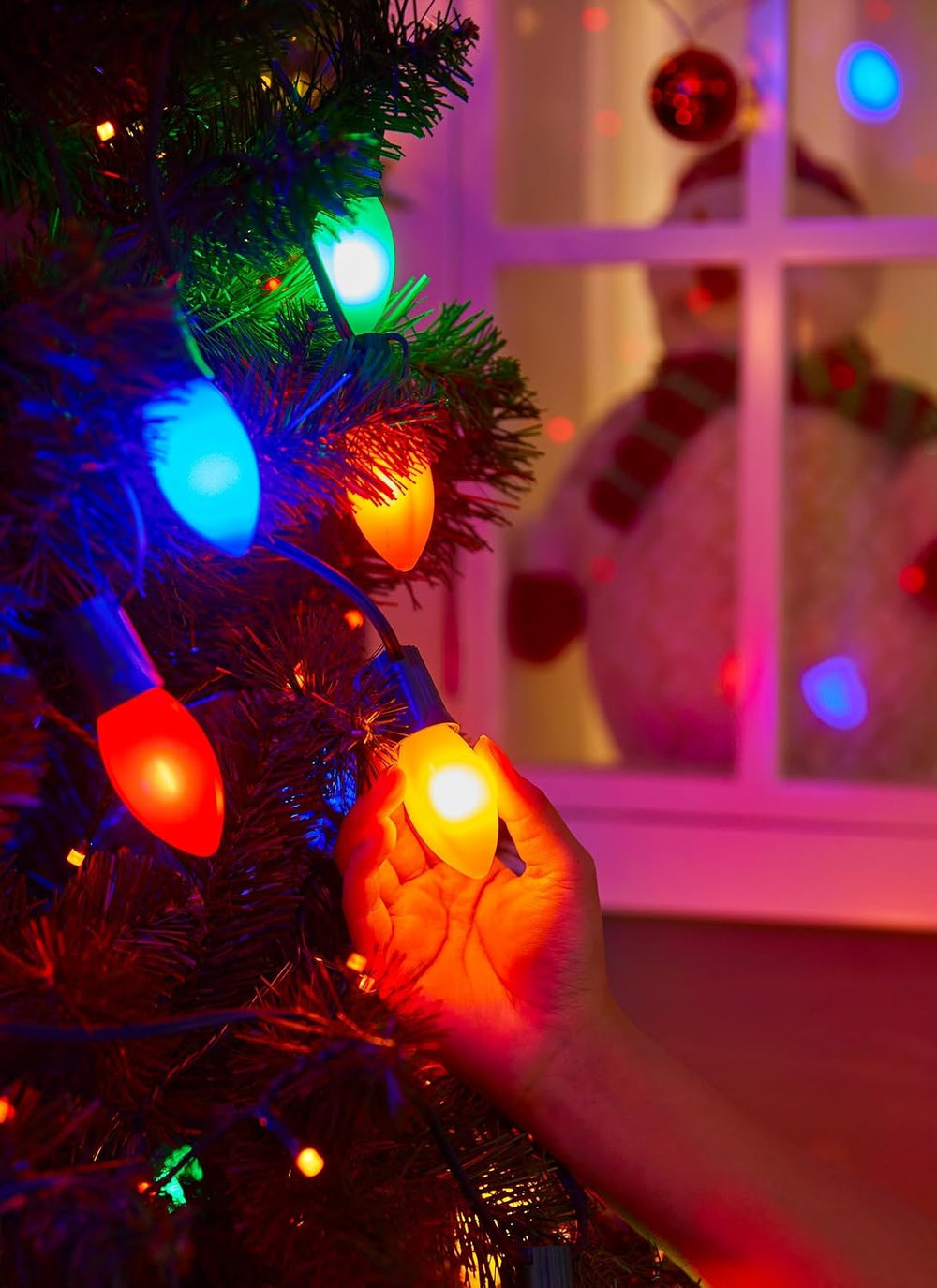 Vintage Christmas Lights Outdoor, 100Ft C9 String Lights with 100 LED Bulbs |...