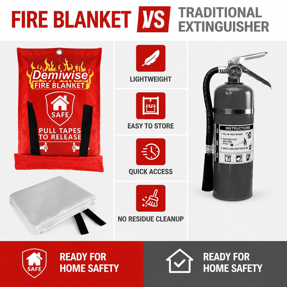 Emergency Fire Blankets for Home and Kitchen,4-Pack 40"x40"