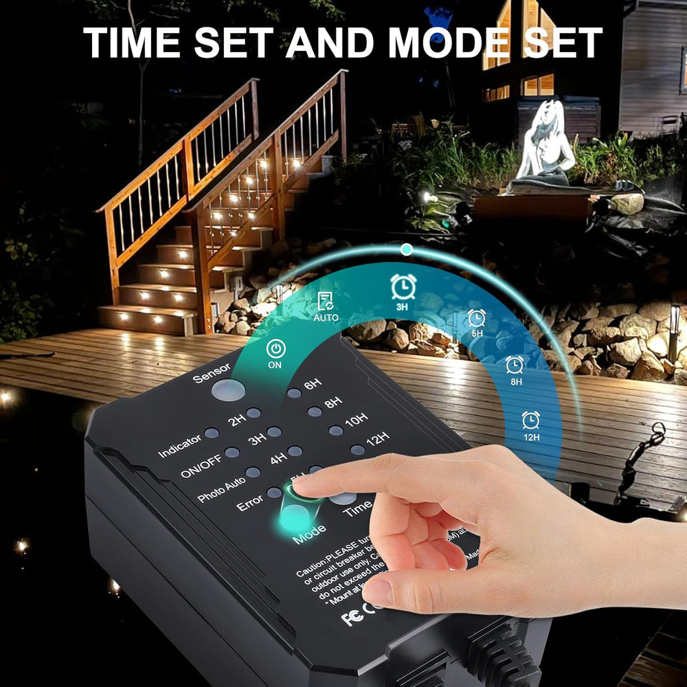 SMY Lighting Dimmable LED Deck Lights with Timer and Photocell Sensor and Pro...