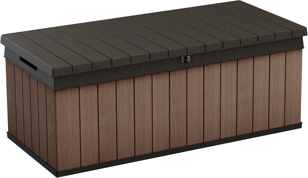 Keter Darwin 100 Gallon Resin Large Deck Box - Organization and Storage for P...