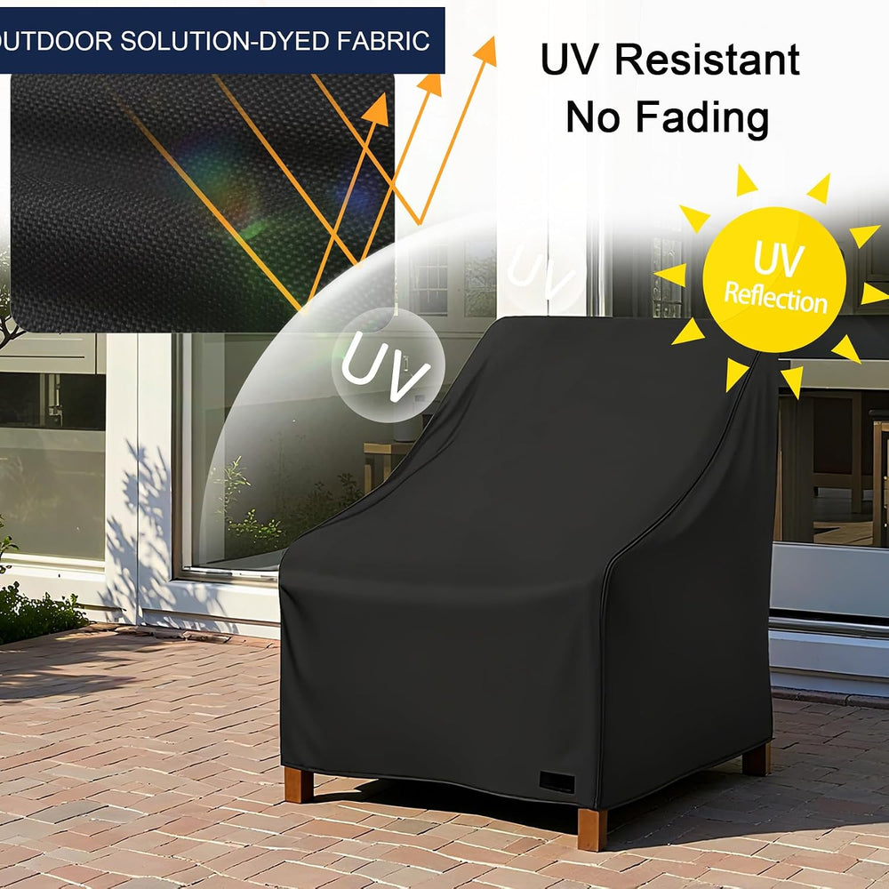 NettyPro Patio Chair Covers for Outdoor Furniture Set 2, 30"W x 33"...