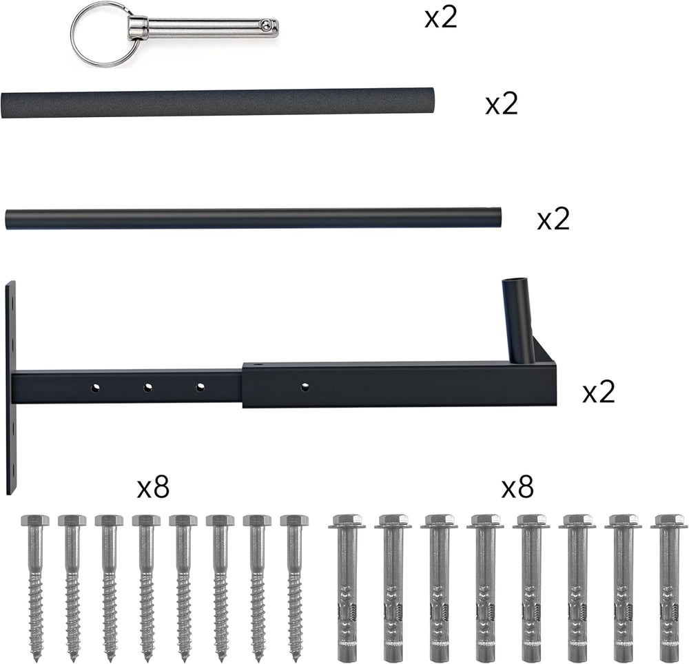 TRUSOON Ceiling Ladder Rack, 150 lbs Garage Storage, Adjustable
