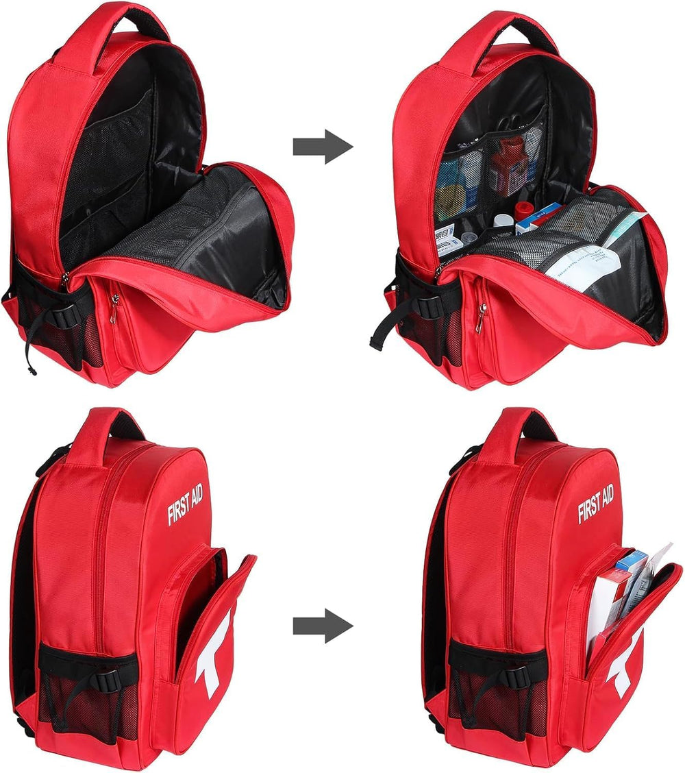 Empty First Aid Backpack, Emergency Medical Backpack with Multi-Pocket, Water...