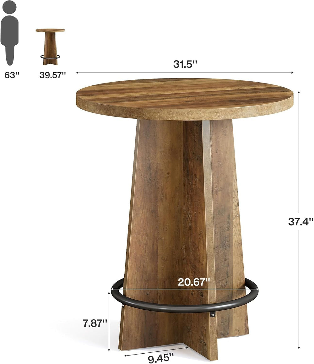 Tribesigns Round Bar Table Set of 2