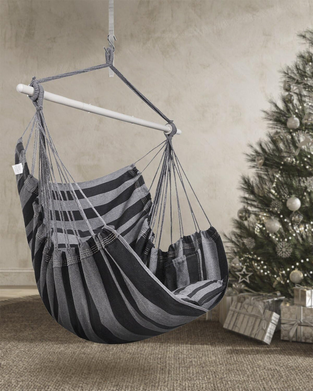 Lulladle Hammock Chair Hanging Rope Swing - Hammock Chair Bedrooms - Swing Ch...