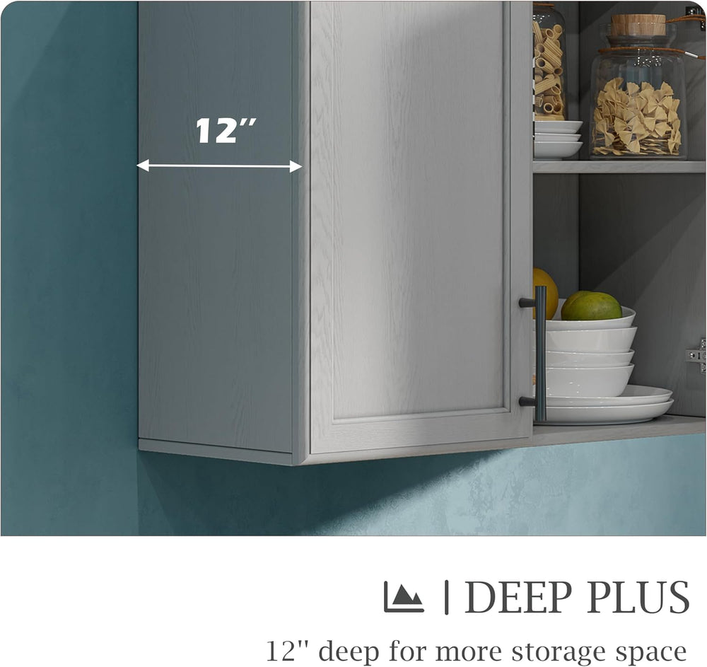 12" D x 24" W x 22" H Kitchen Cabinet Wall Cabinets, Laundry R...