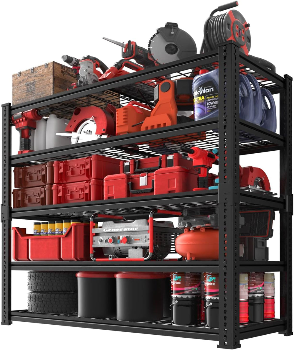 Storage Shelves, Garage Shelving Heavy Duty 2500 LBS Capacity, 40"L x 18...