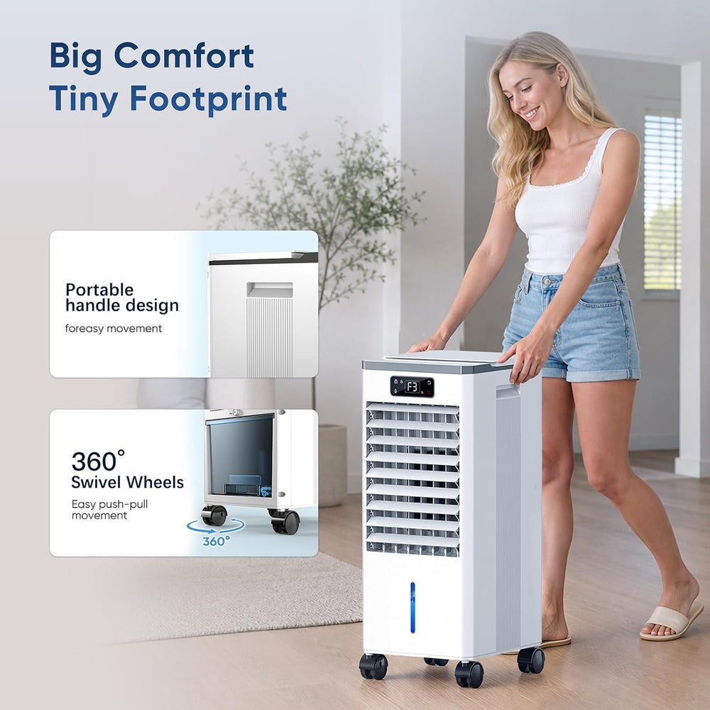 Evaporative Air Cooler, 4-IN-1 Portable Air Conditioners
