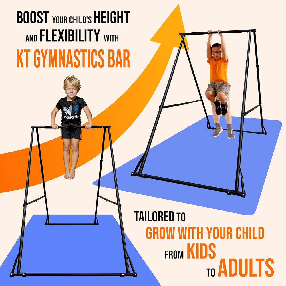 KHANH TRINH Foldable Pull Up Bar Stable Gymnastics Equipment Portable Aerial ...