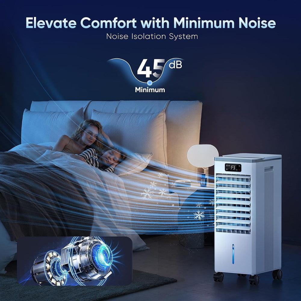 Evaporative Air Cooler, 4-IN-1 Portable Air Conditioners