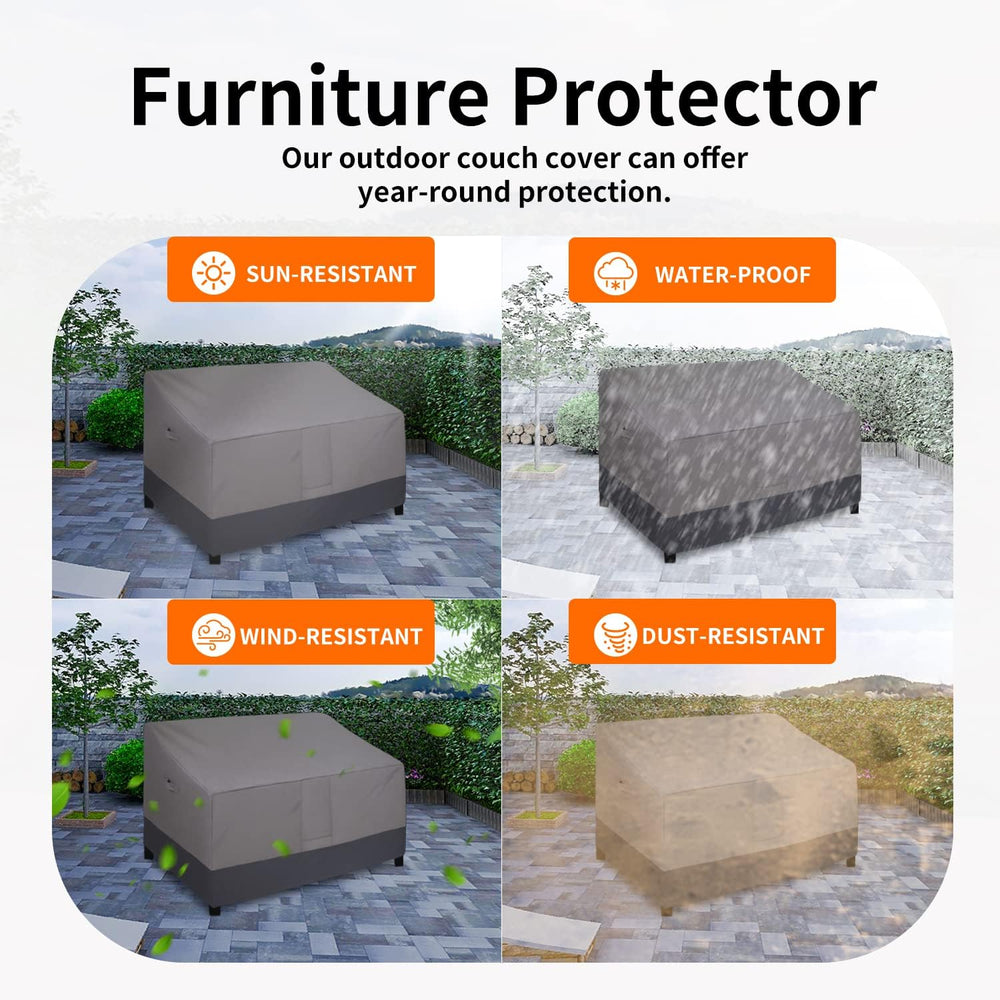 Easy-Going Heavy Duty Outdoor Bench Couch Cover, 80Wx37Dx33H inch
