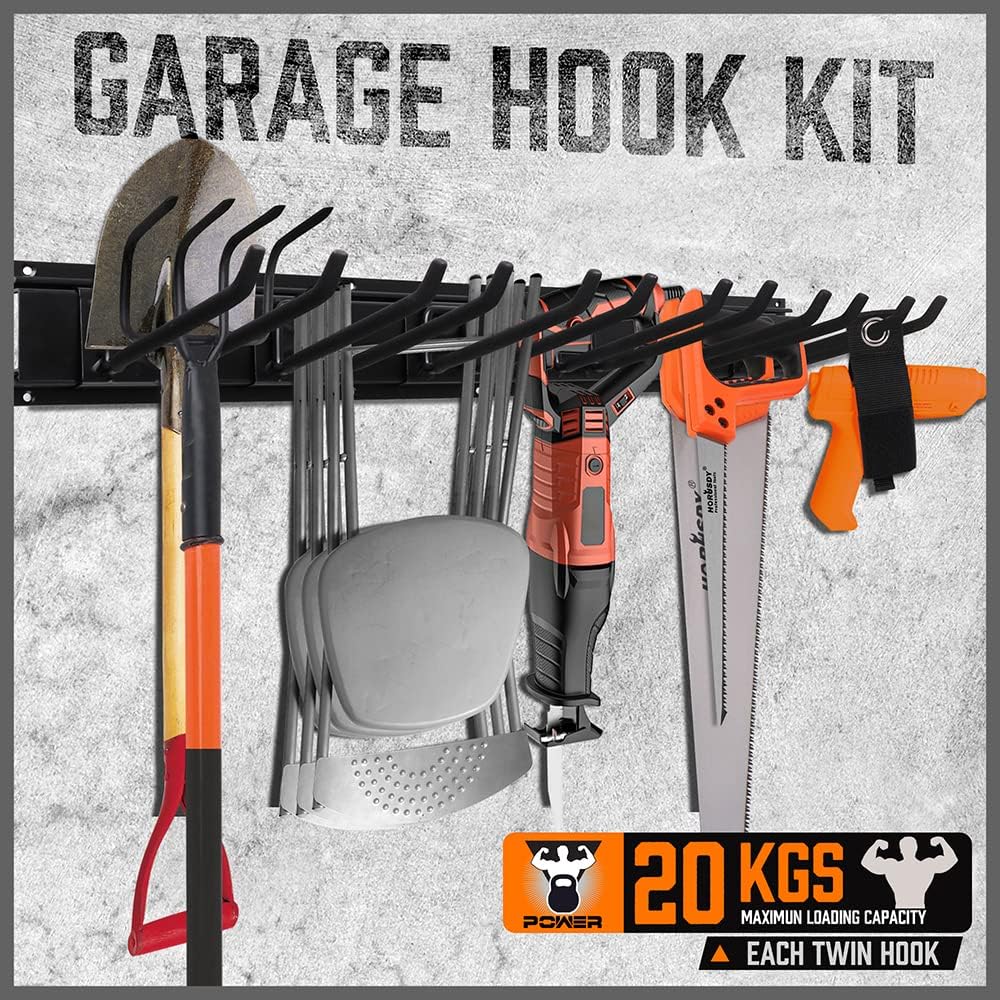 HORUSDY 64-Inch Heavy Duty Garage Organization Rack, 14 Packs Max Load 600LB,...