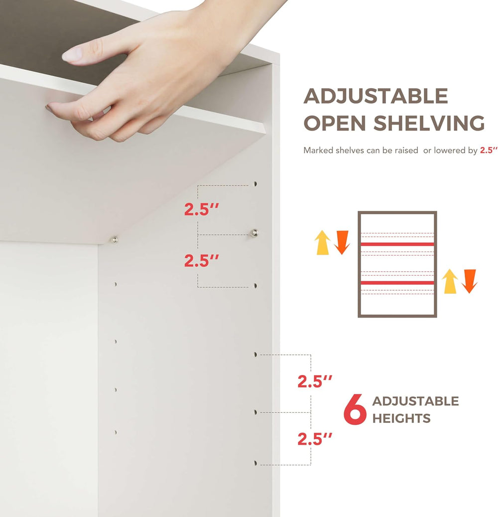 48" W Wall Cabinets for Laundry Room with Adjustable Shelf