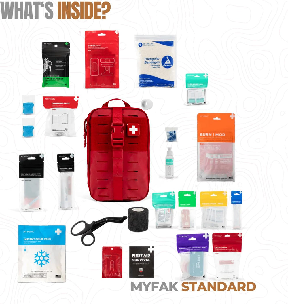 MY MEDIC MyFAK Standard IFAK First Aid Kit & Medic Kit - HSA FSA Items - ...