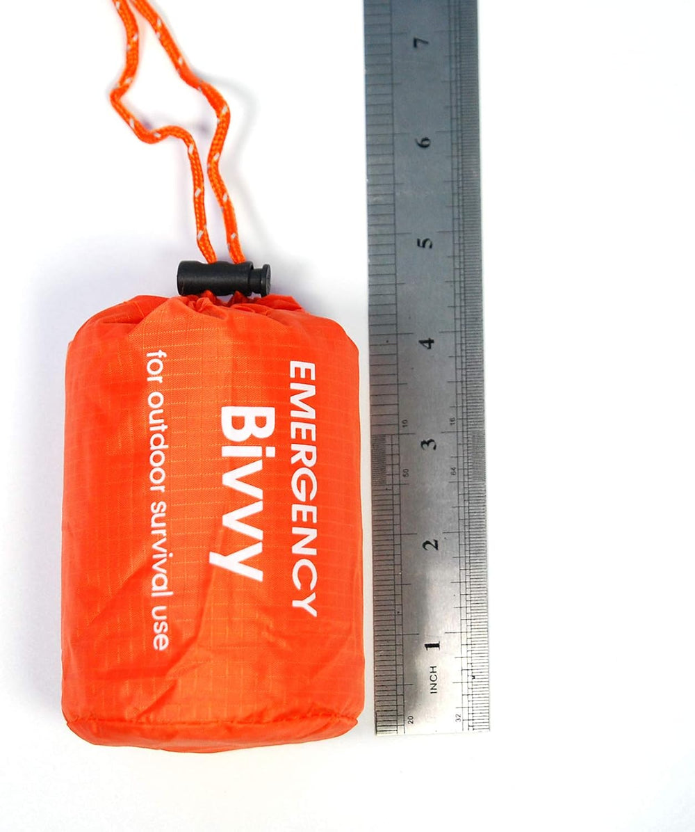 4 Pack Emergency Bag Survival Bivvy Sack with Whistles, Lightweight Portable ...