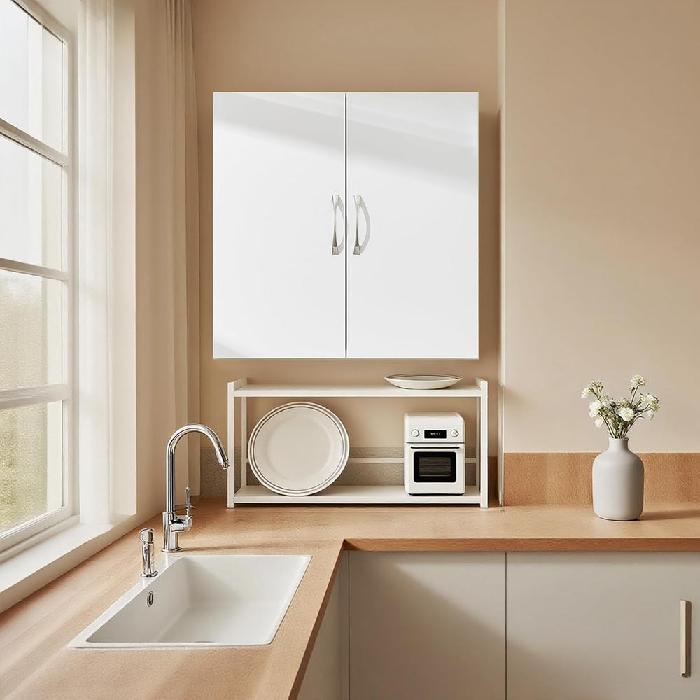 SoBuy Wall Cabinet, Over Toilet Storage Cabinet, Medicine Cabinet with Shelf,...