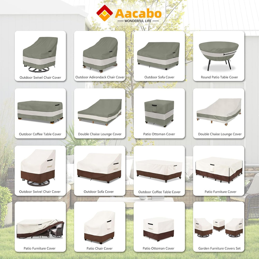 Patio Chair Covers Waterproof Patio Furniture Covers,30W x 34D x 38 H Inches ...