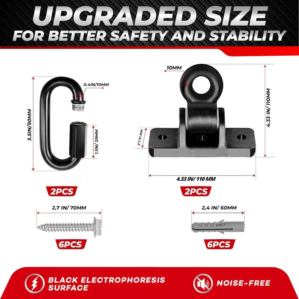 8000 LBS Swing Hanger, Heavy-Duty 10MM Solid Swing Set Hardware
