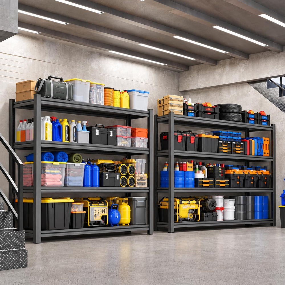 Garage Shelving Heavy Duty Storage Shelves Boltless Unit 44"H x 40"...
