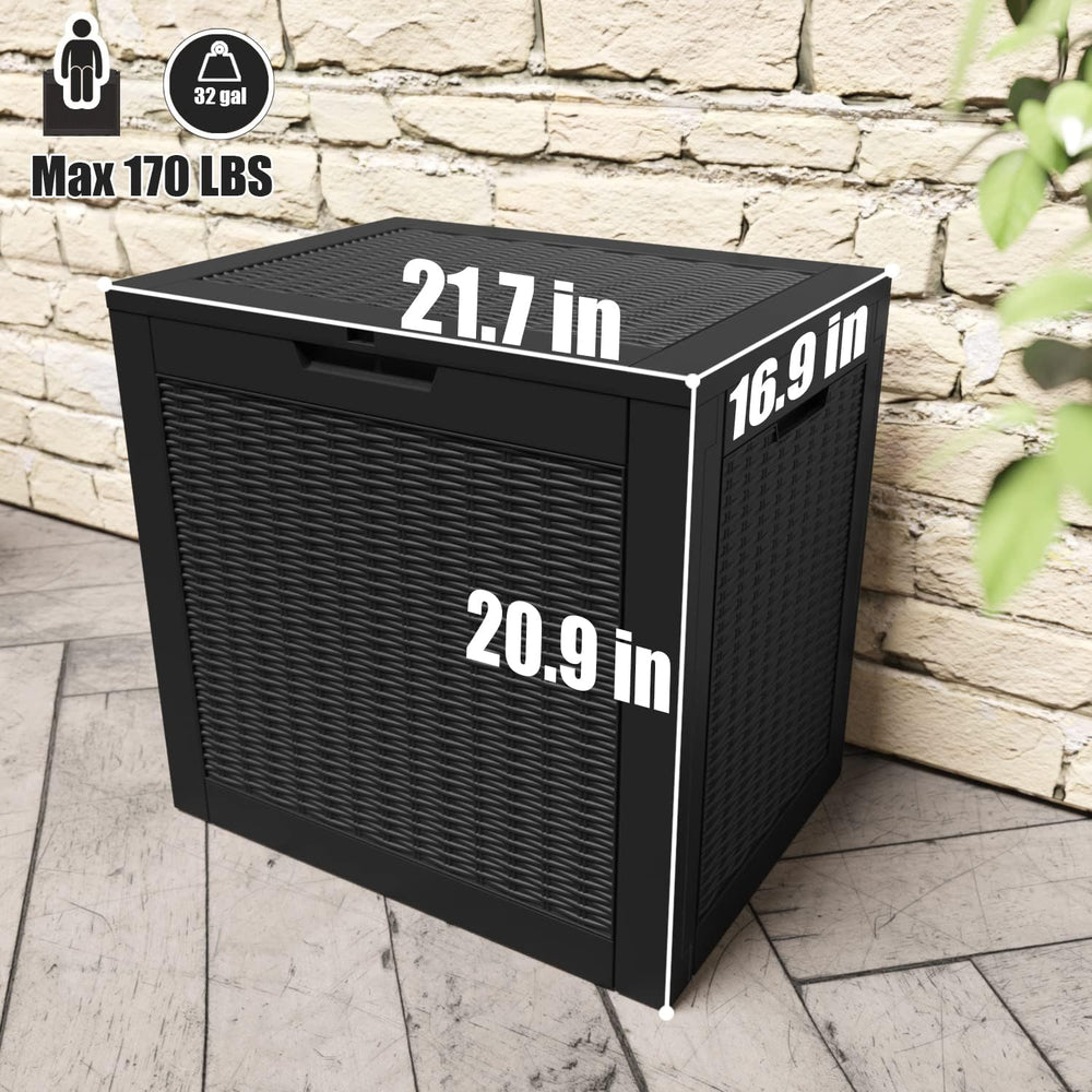 Greesum 5 Cu.ft Resin Storaged Shed Large Outdoor Storage for Patio Furniture...