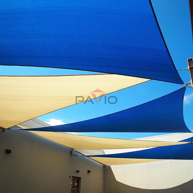 Patio Paradise 20' x 20' x 20' Sun Shade Sail Triangle Canopy Sha...