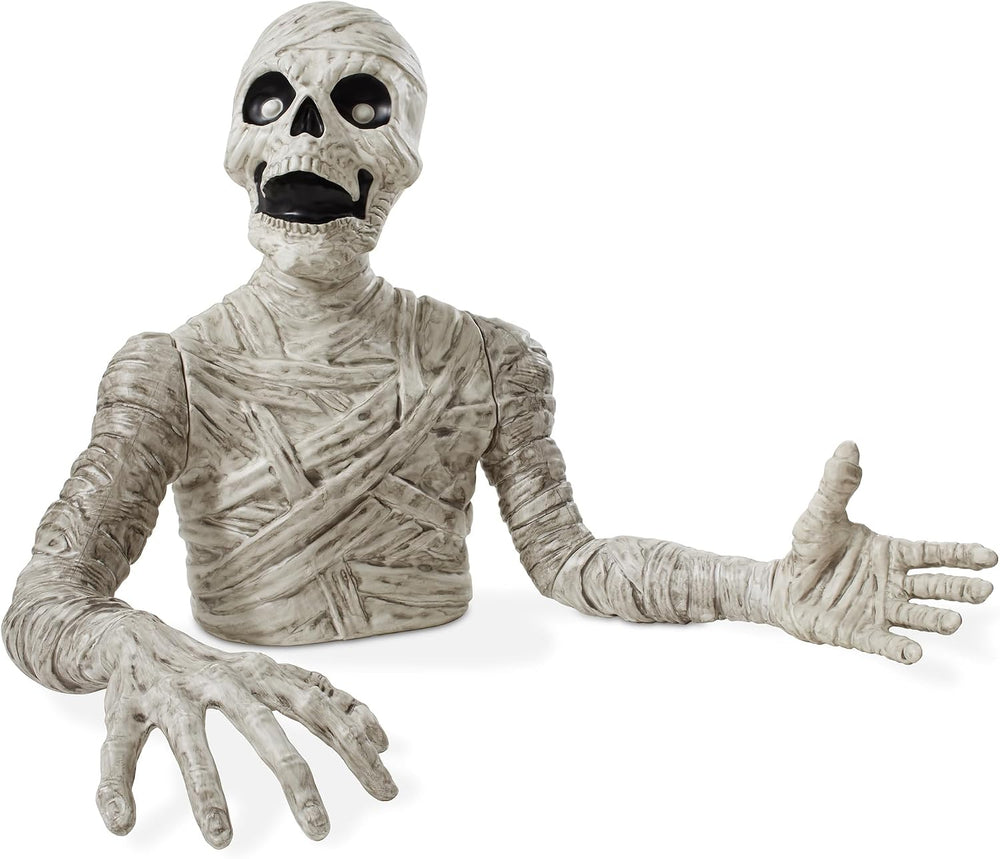 BOO BOX 3 Ft. Halloween Groundbreaker Mummy, Giant Outdoor Decoration for Yar...