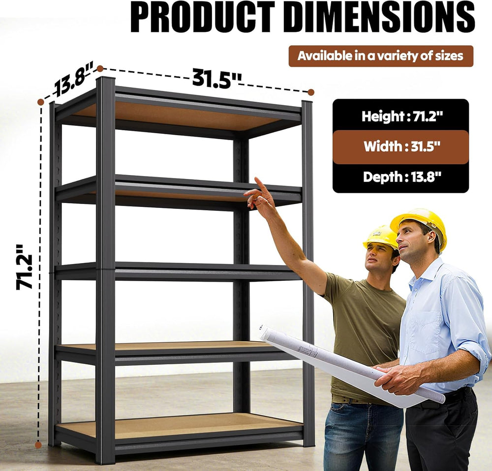 Garage shelving,Adjustable Storage Shelves,MDF 71.2''H*31.5''...