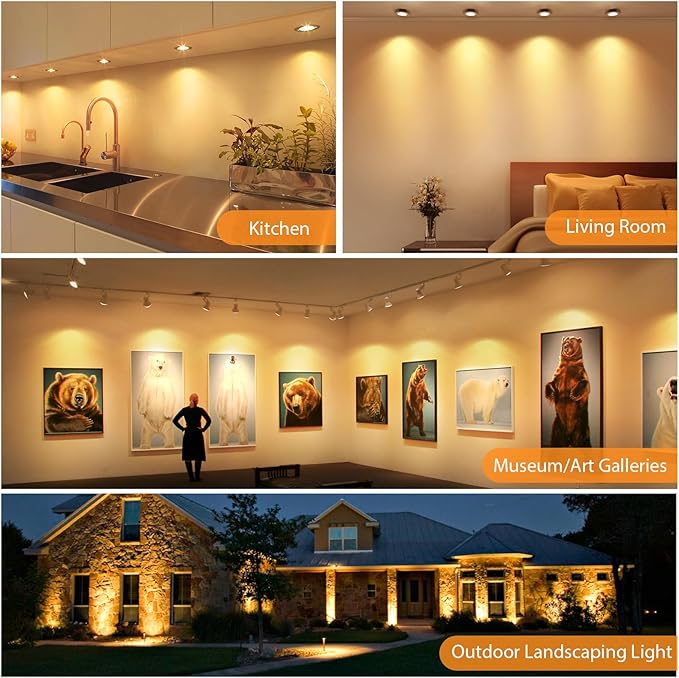 Mlambert 48 Pack MR16 LED Bulbs 50W Halogen Equivalent,2700K Warm White,5W GU...