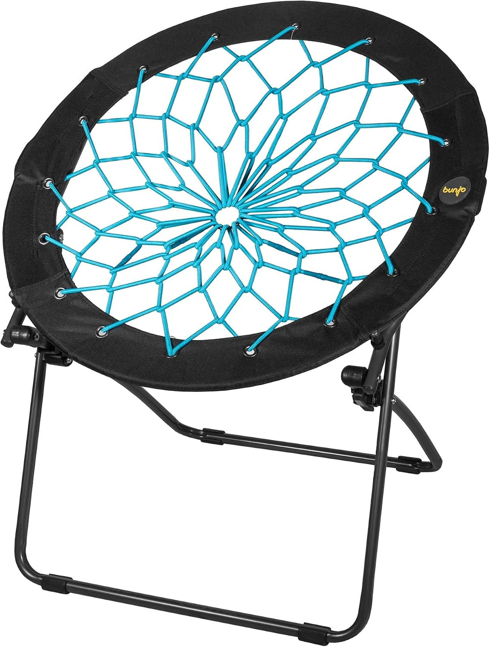 Foldable 29" Bunjo Bungee Chair, Teal (Pack of 1) - Lightweight Collapsi...