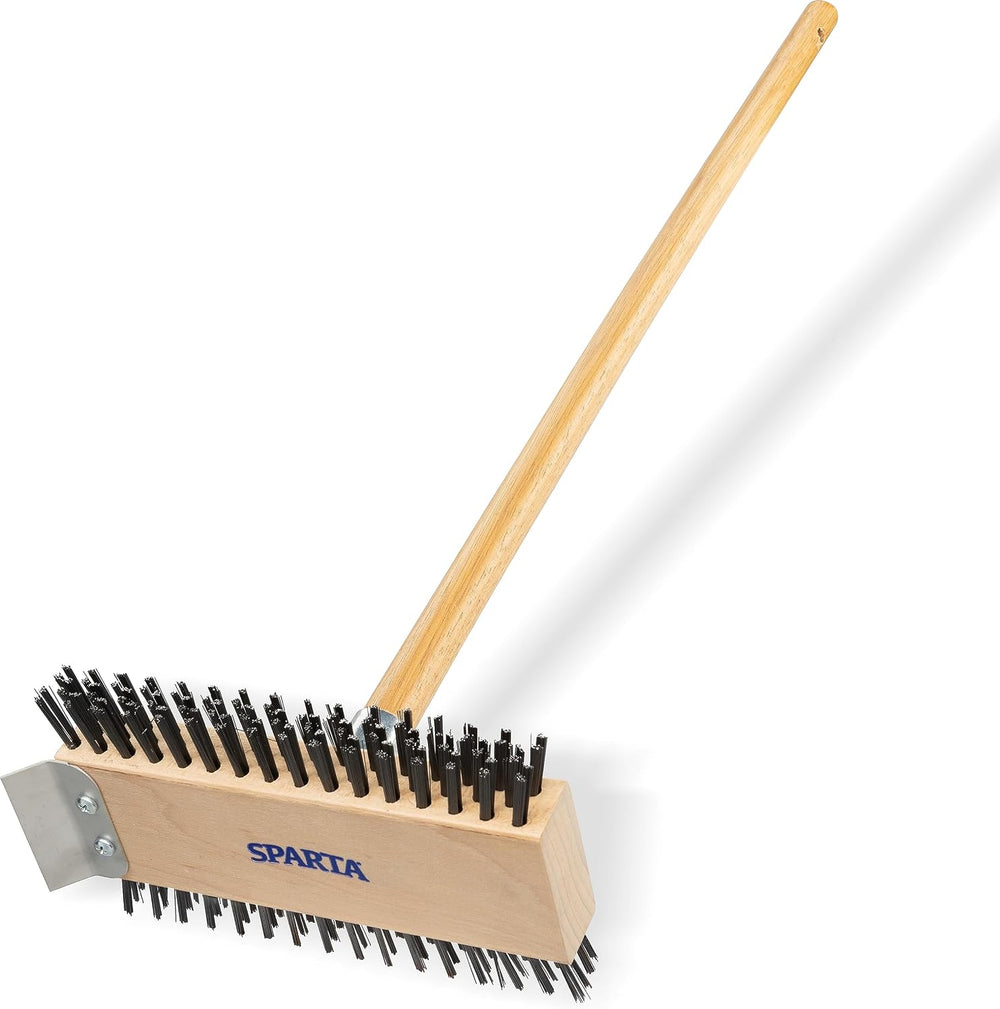 SPARTA 4002600 Stainless Steel Grill Brush, Grill Scraper With Long Handle Fo...