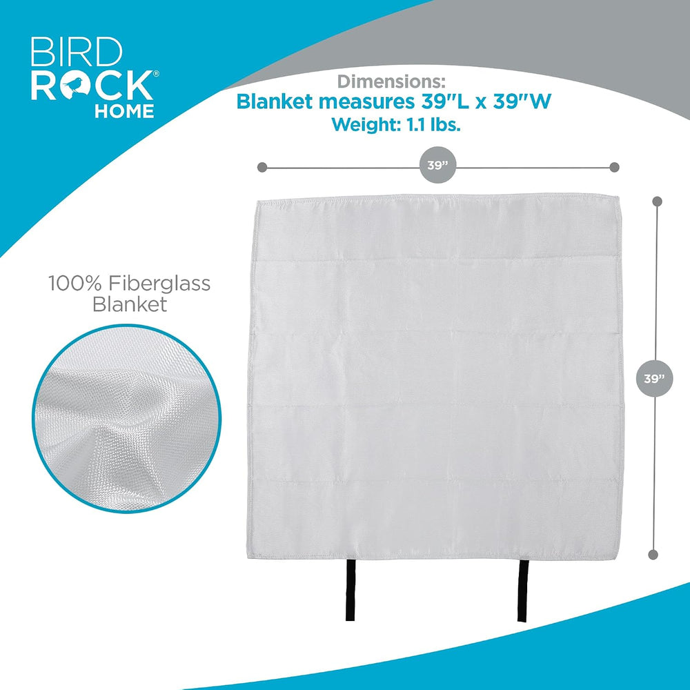 BIRDROCK HOME Fire Blanket for Home and Kitchen | Emergency Supplies for Smal...