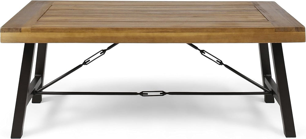 Christopher Knight Home Catriona Outdoor Acacia Wood Coffee Table, Teak Finis...