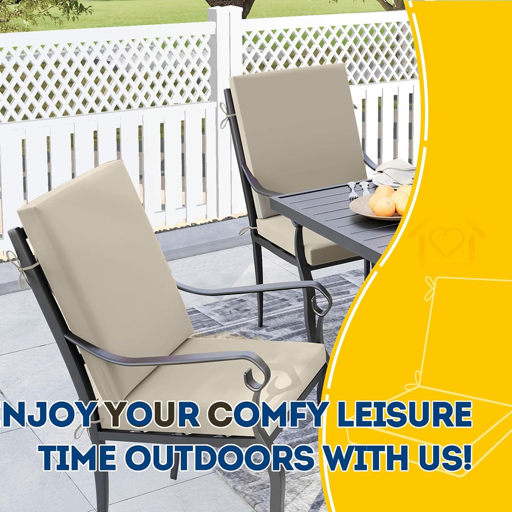 AAAAAcessories Outdoor Chair Cushions, 20 x 20 x 3 + 24 in, Set of 1