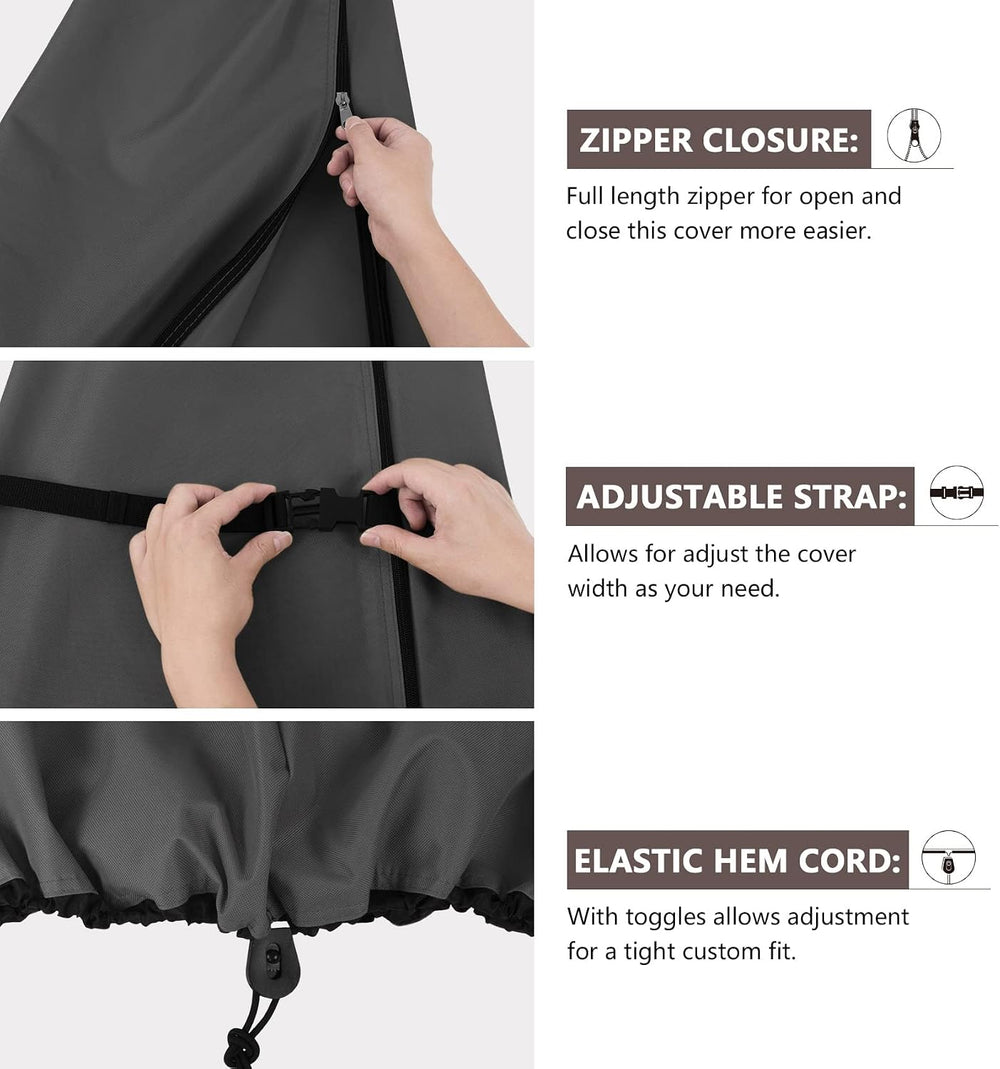 ULTCOVER Waterproof Patio Cantilever Offset Umbrella Cover