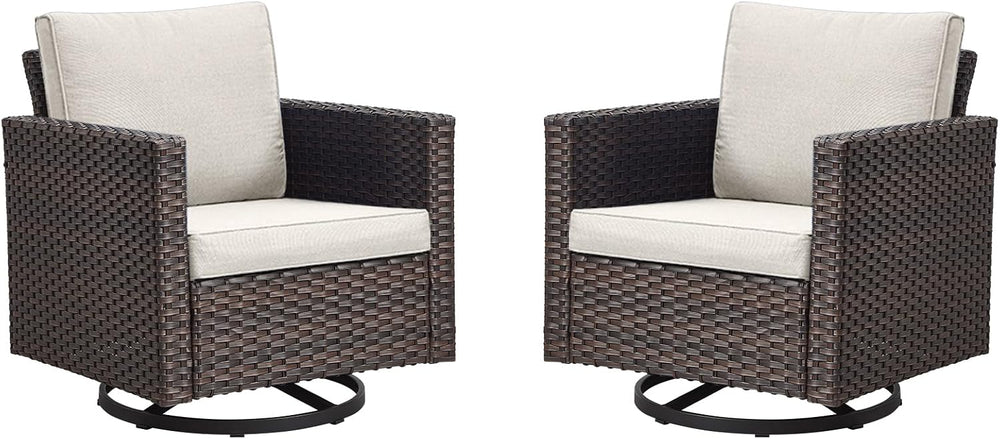 Luxury Outdoor Patio Swivel Rocker Chairs - Wicker Patio Swivel Rocking Chair...